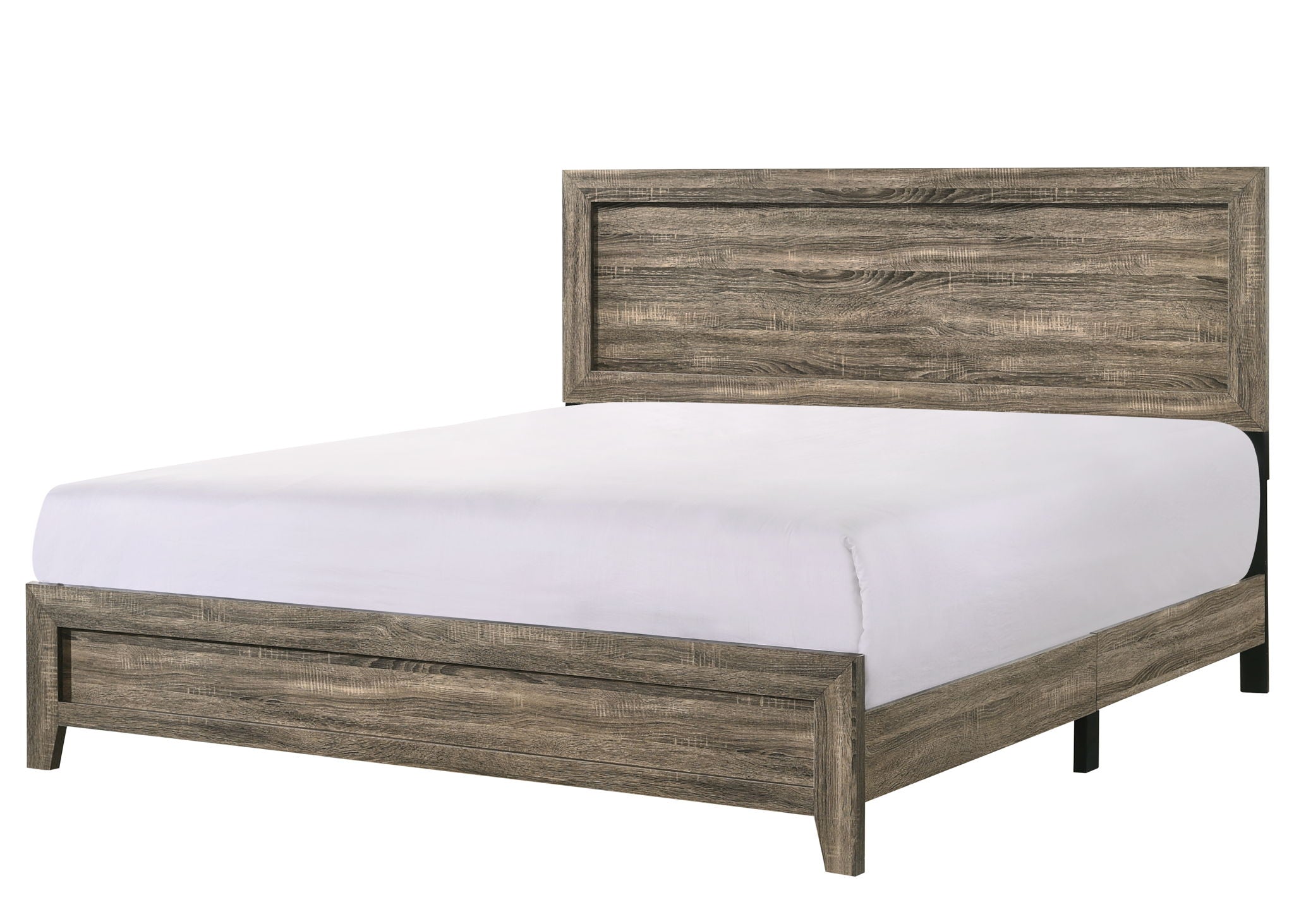 Millie - King 5 Piece Bedroom Set - Warm Gray