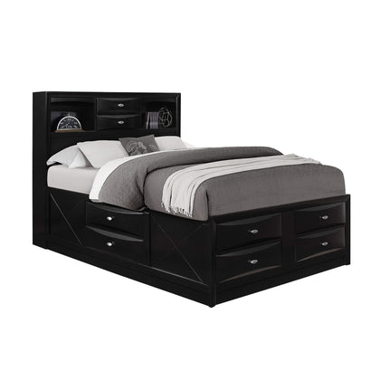 Lucille - Bed With Storage And Bookcase Headboard