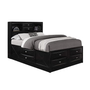 Lucille - 5 Piece Bedroom Set With Storage Drawers And Bookcase Headboard