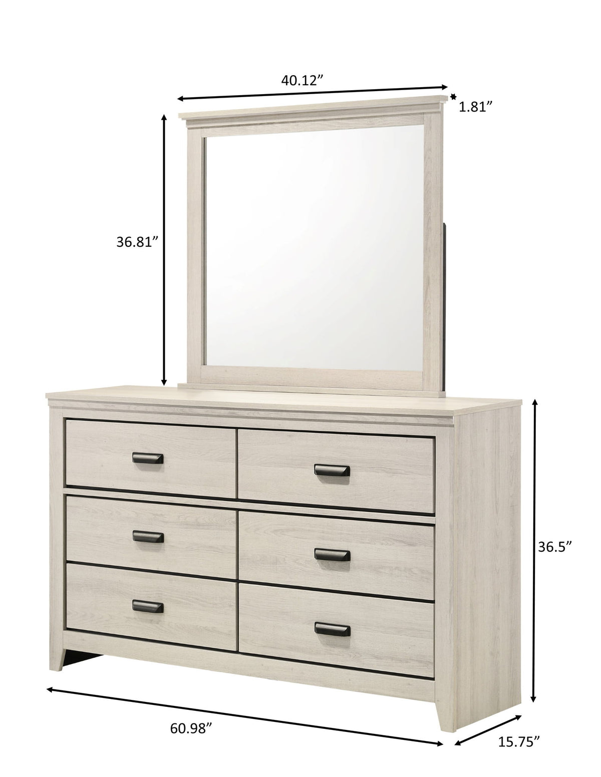 Carter - King 4 Piece Bedroom Set - White