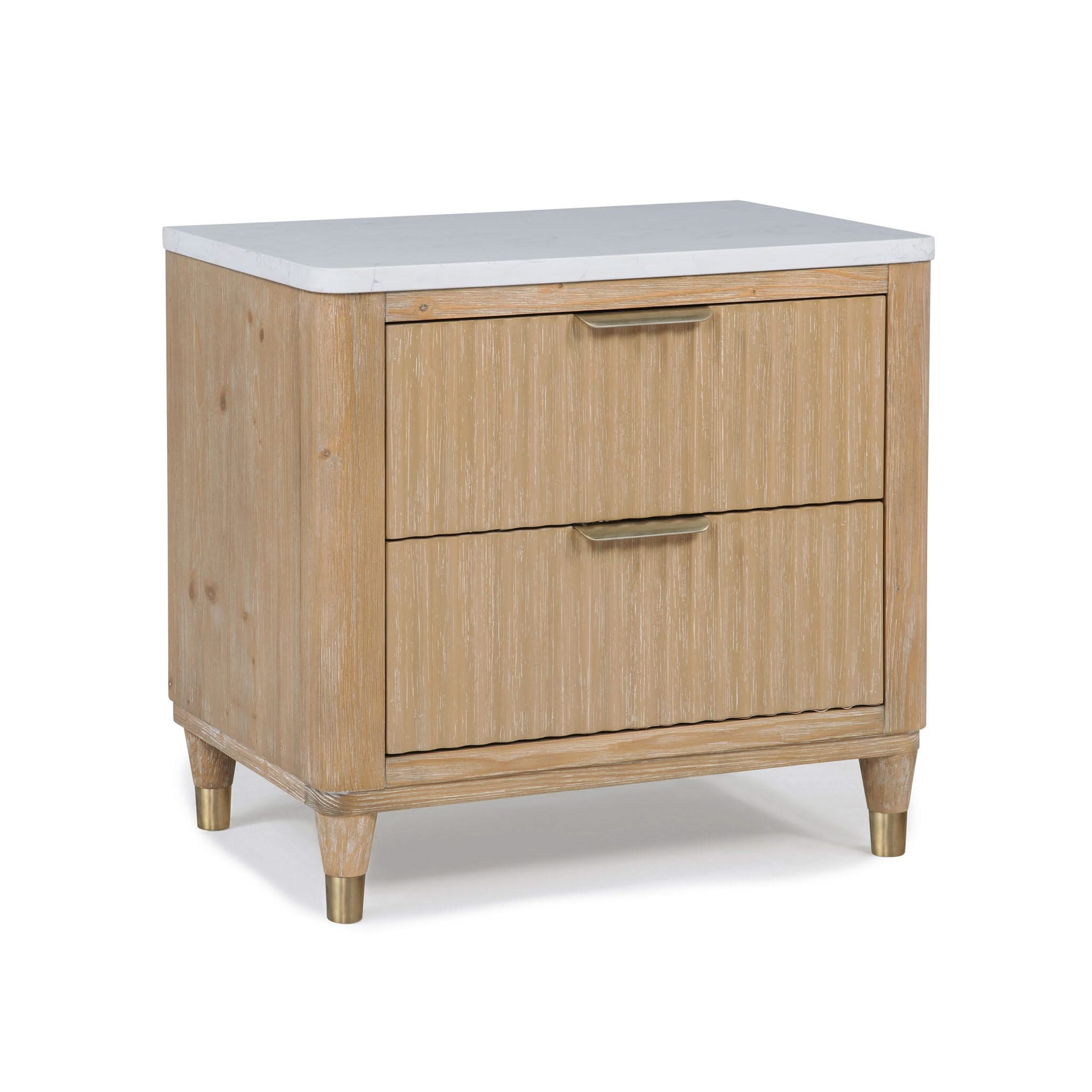 Kara - Nightstand - Cerused Natural