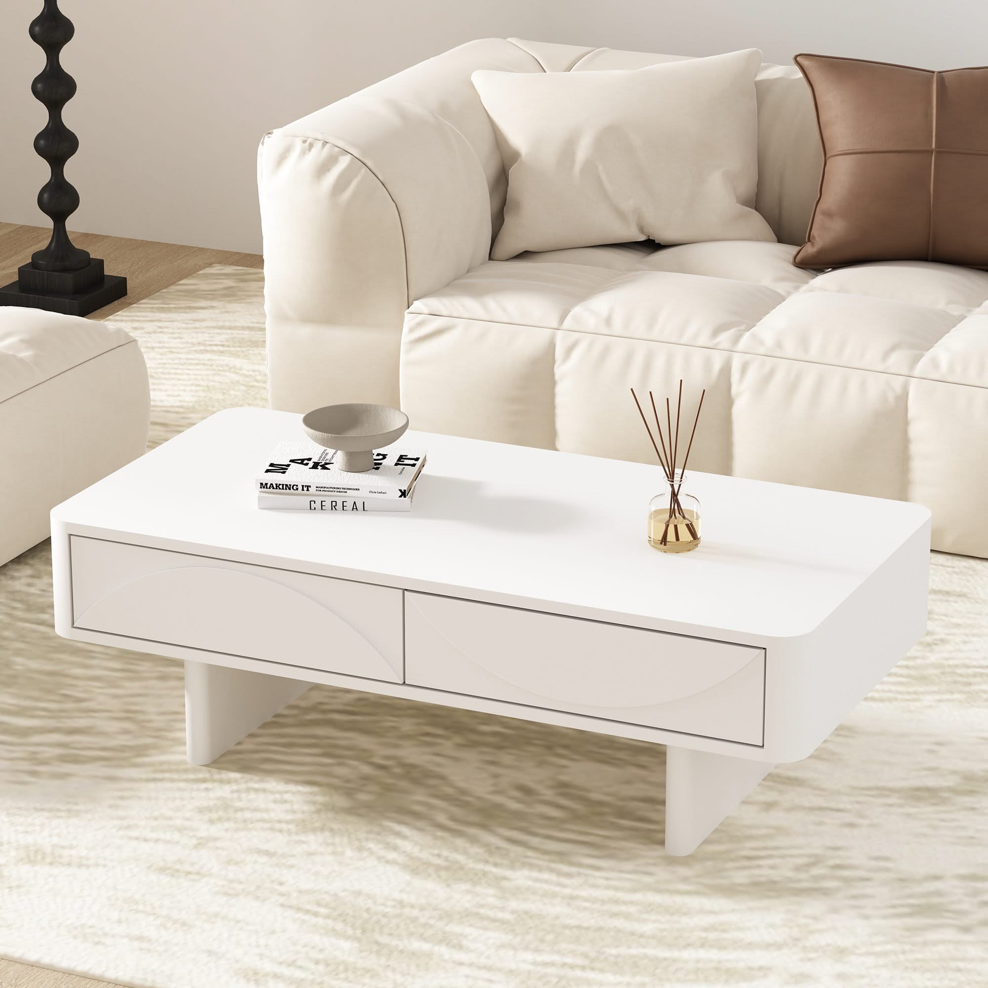 Ella - Coffee Table With 2 Full Extension Drawers