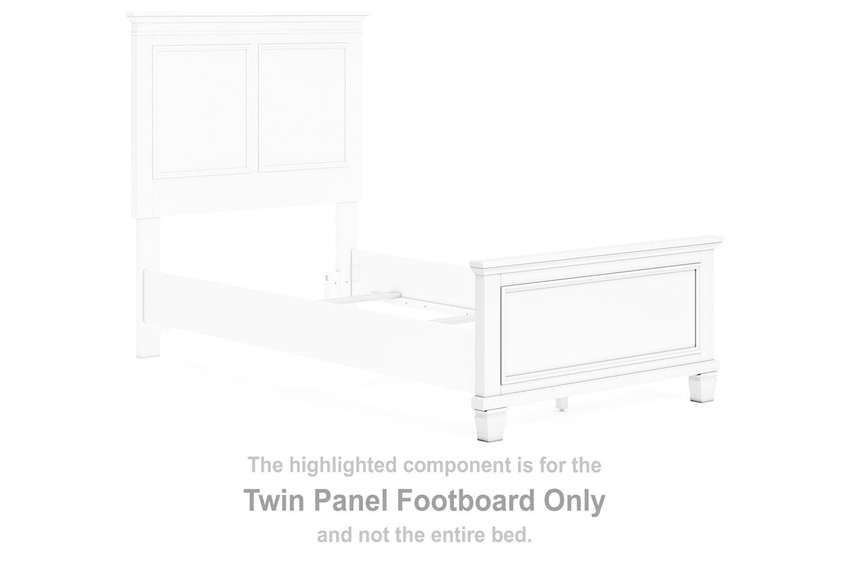 Fortman - Twin Panel Footboard - White