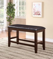 Fulton - Counter Height Bench - Dark Brown