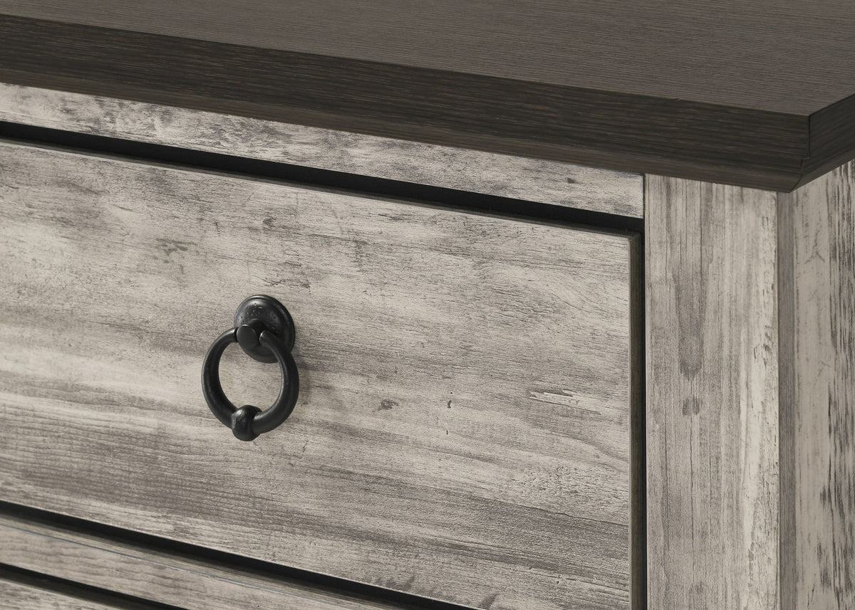 Ella-Mae - King 5 Piece Bedroom Set - Gray