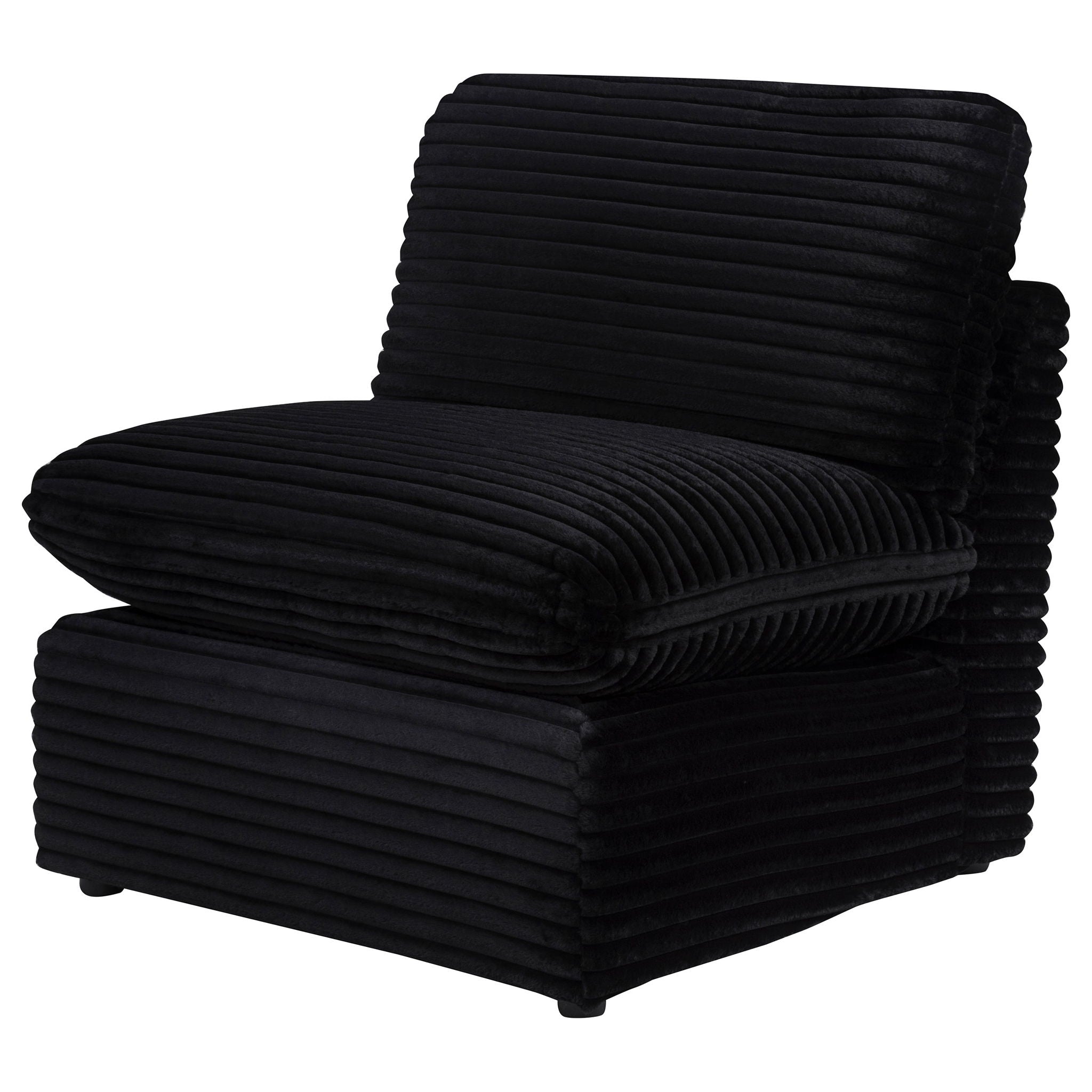 Collins Modular Armless Chair Black