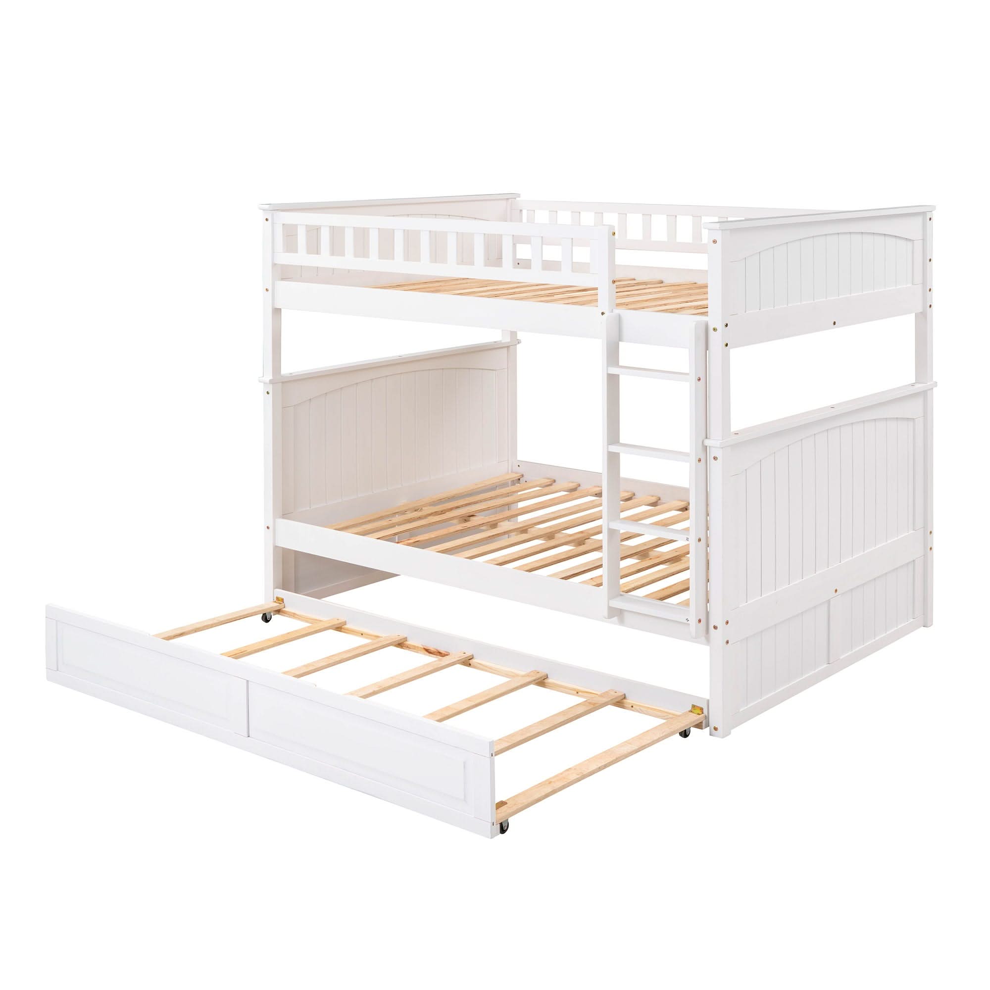 Bunk Bed With Twin Size Trundle, Guardrails
