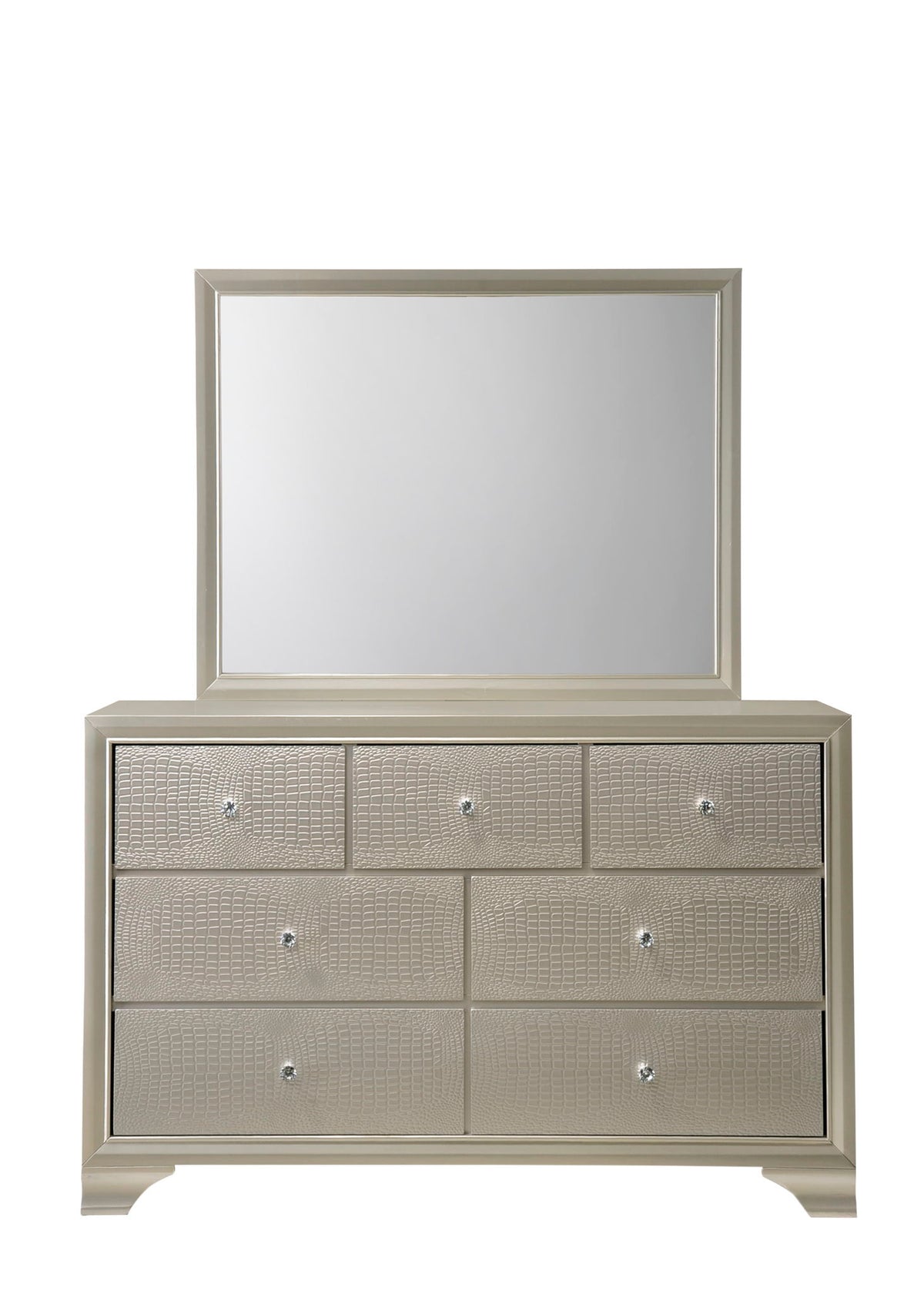 Lyssa - King 4 Piece Bedroom Set - Champagne