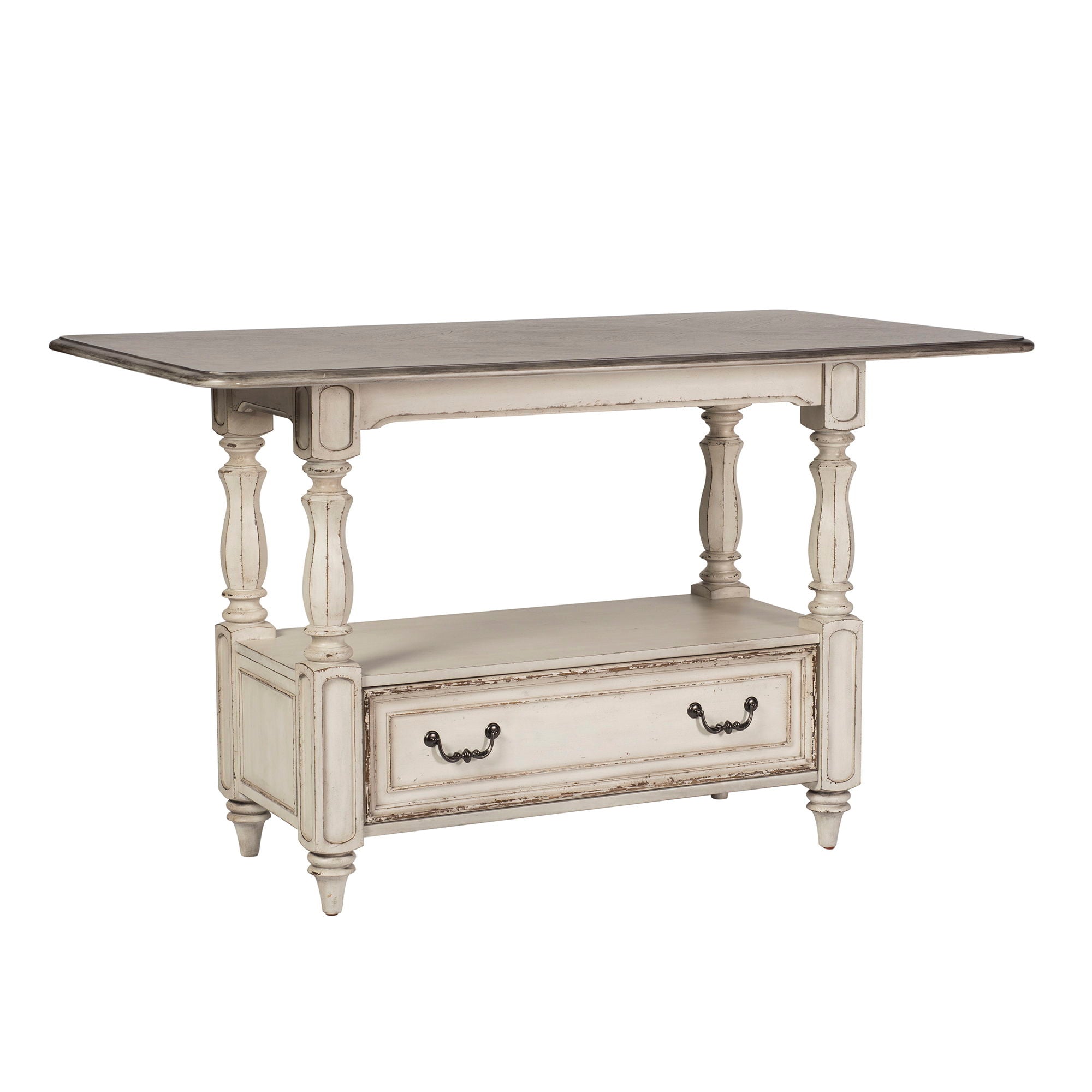 Magnolia Manor - Gathering Table - Antique White