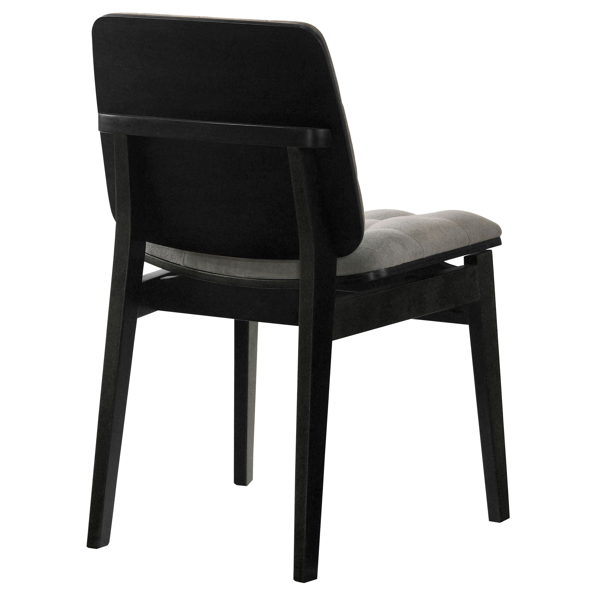 Redbridge Velvet Upholstered Side Chair Grey and Black (Set of 2)
