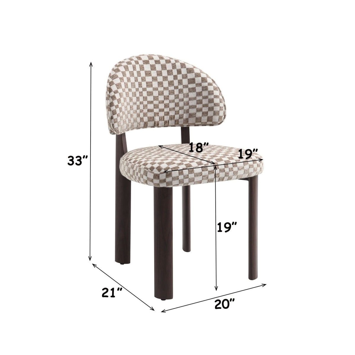Hilina - Side Chair (Set of 2) - Brown / Walnut