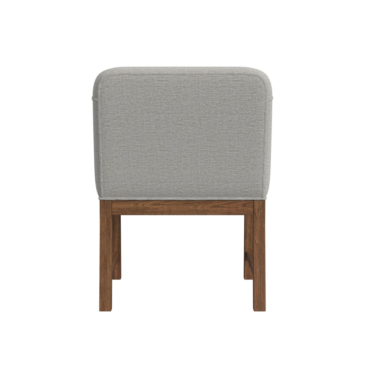 Glinda - Upholstered Fabric Dining Chair (Set of 2) - Brown / Light Gray