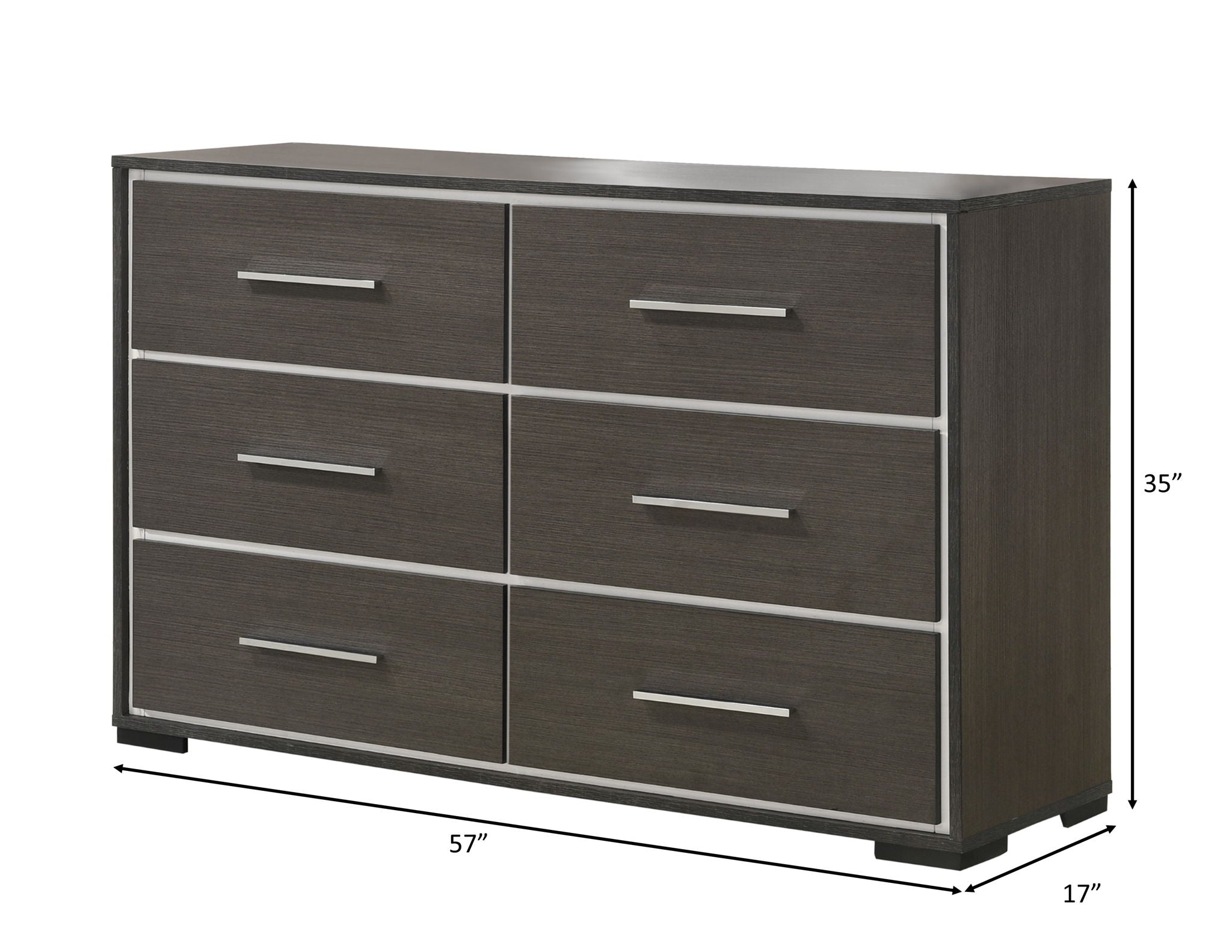 Sharpe - King 4 Piece Bedroom Set - Dark Gray