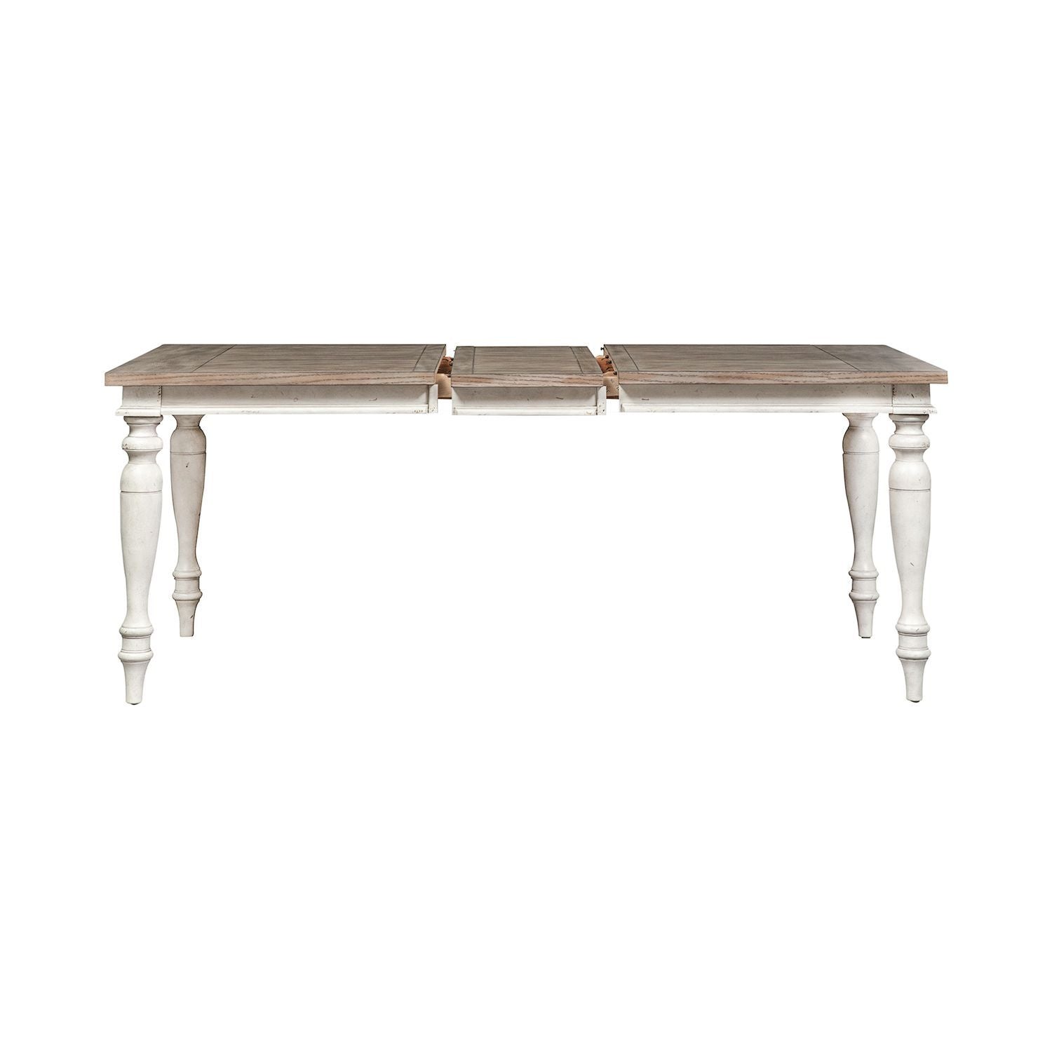 Whitney - Rectangular Leg Table - Antique Linen / Weathered Gray