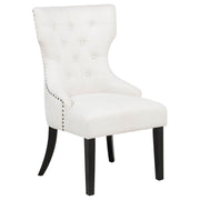 Baney Fabric Upholstered Dining Side Chair Cream and Black