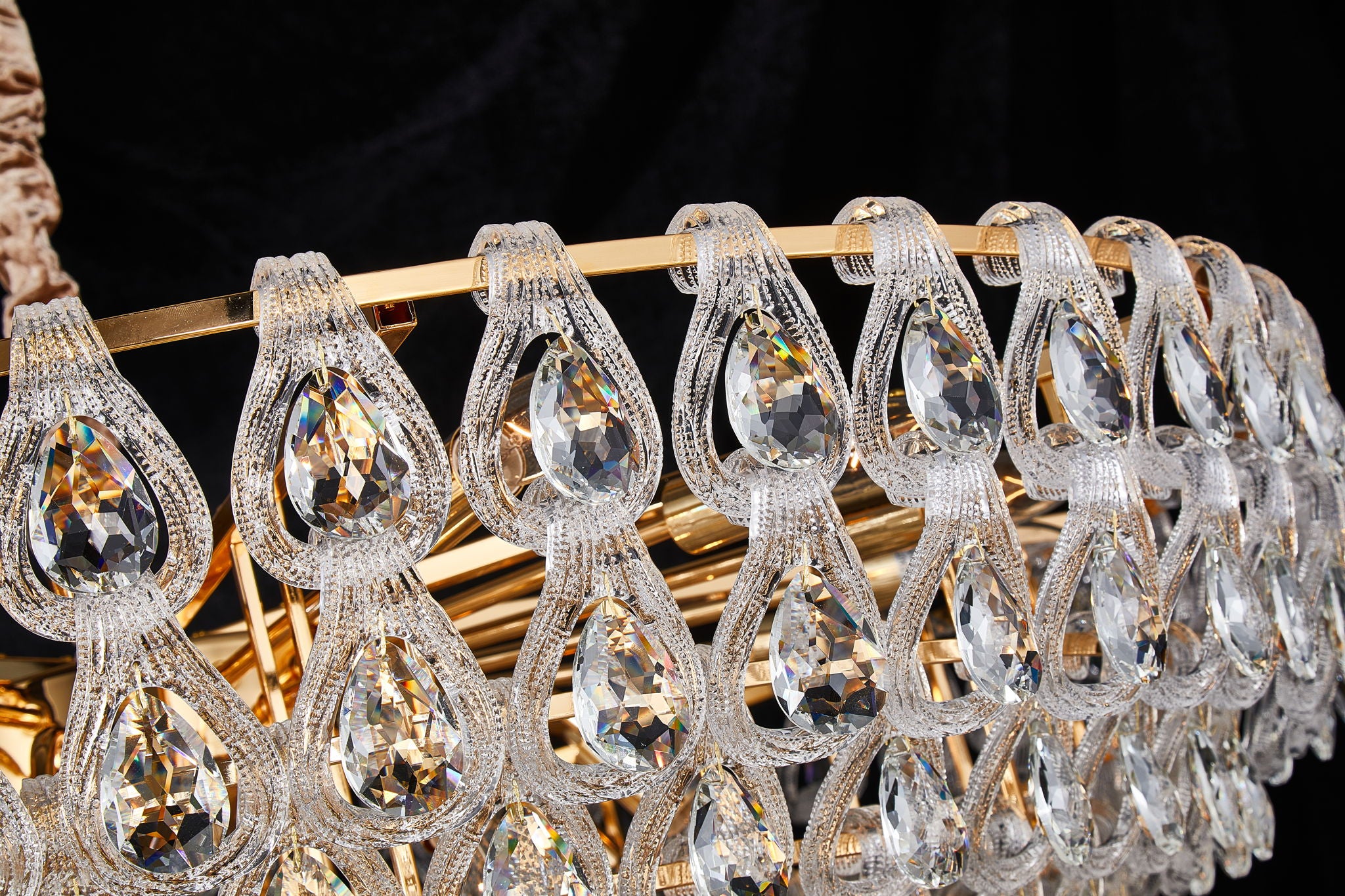 Michael Amini Lighting - Gala 28-Light Round LED Chandelier - Gold
