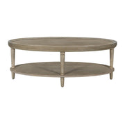 Bedford - Oval Coffee Table With Shelf - Natural