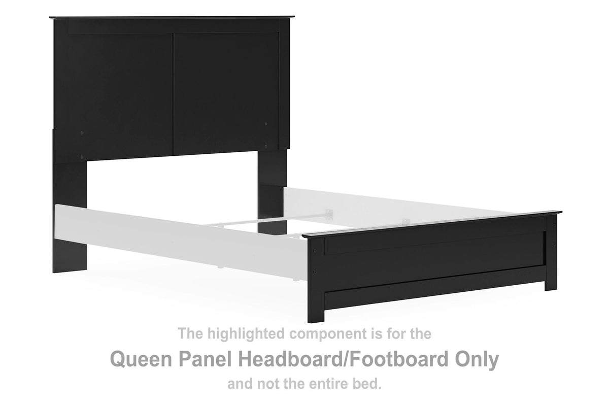 Maribel - Queen Panel Headboard/Footboard - Black