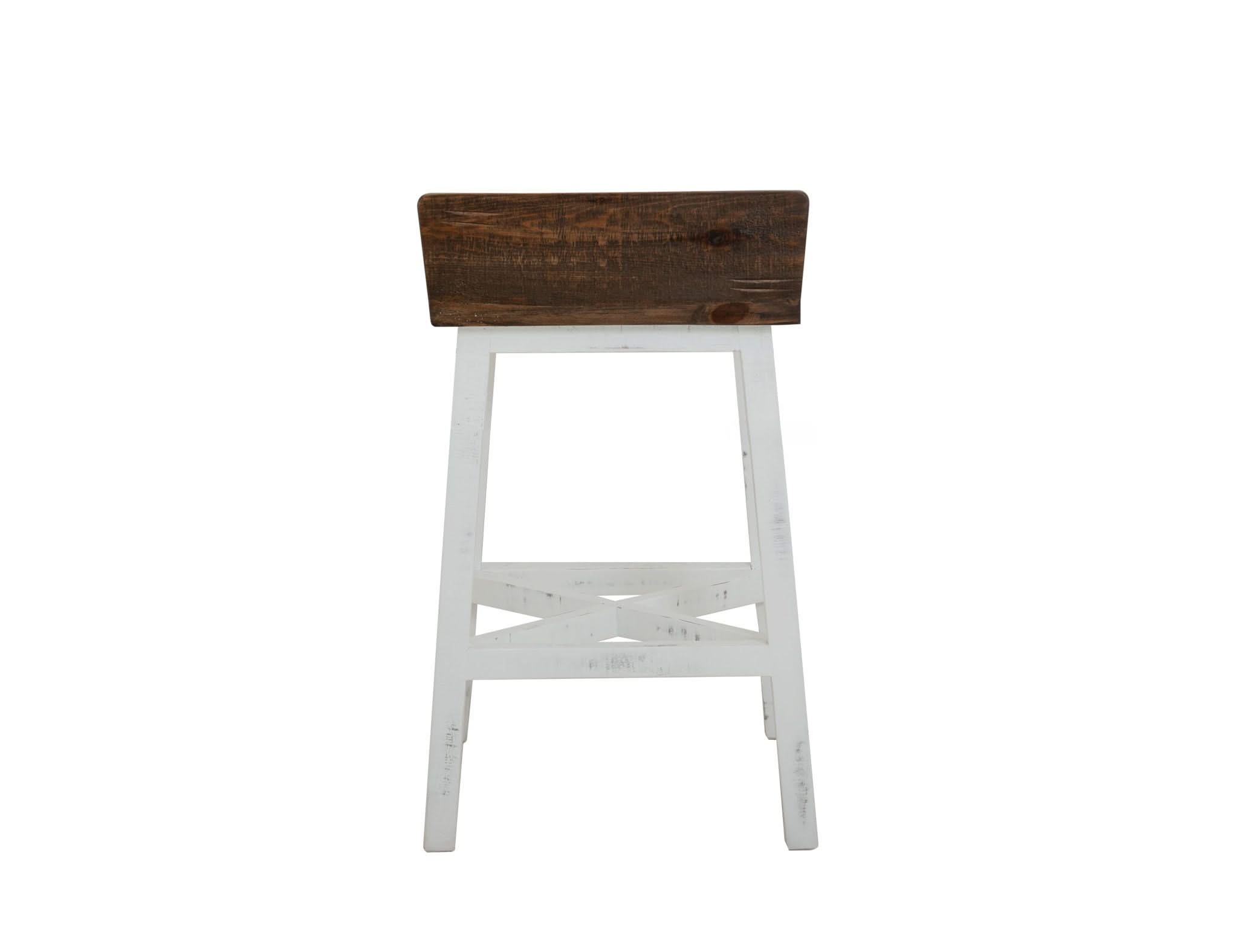 Pueblo - Wooden Seat & Base Stool (Set of 2)