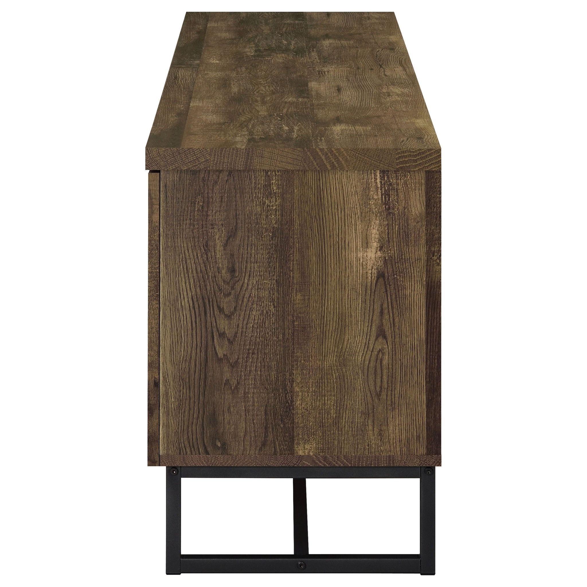 Myles 2-door Engineered Wood 60-inch TV Stand Rustic Oak