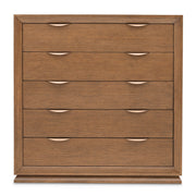 Portrait - 5-Drawer Chest With LED Lights - Sienna Brown