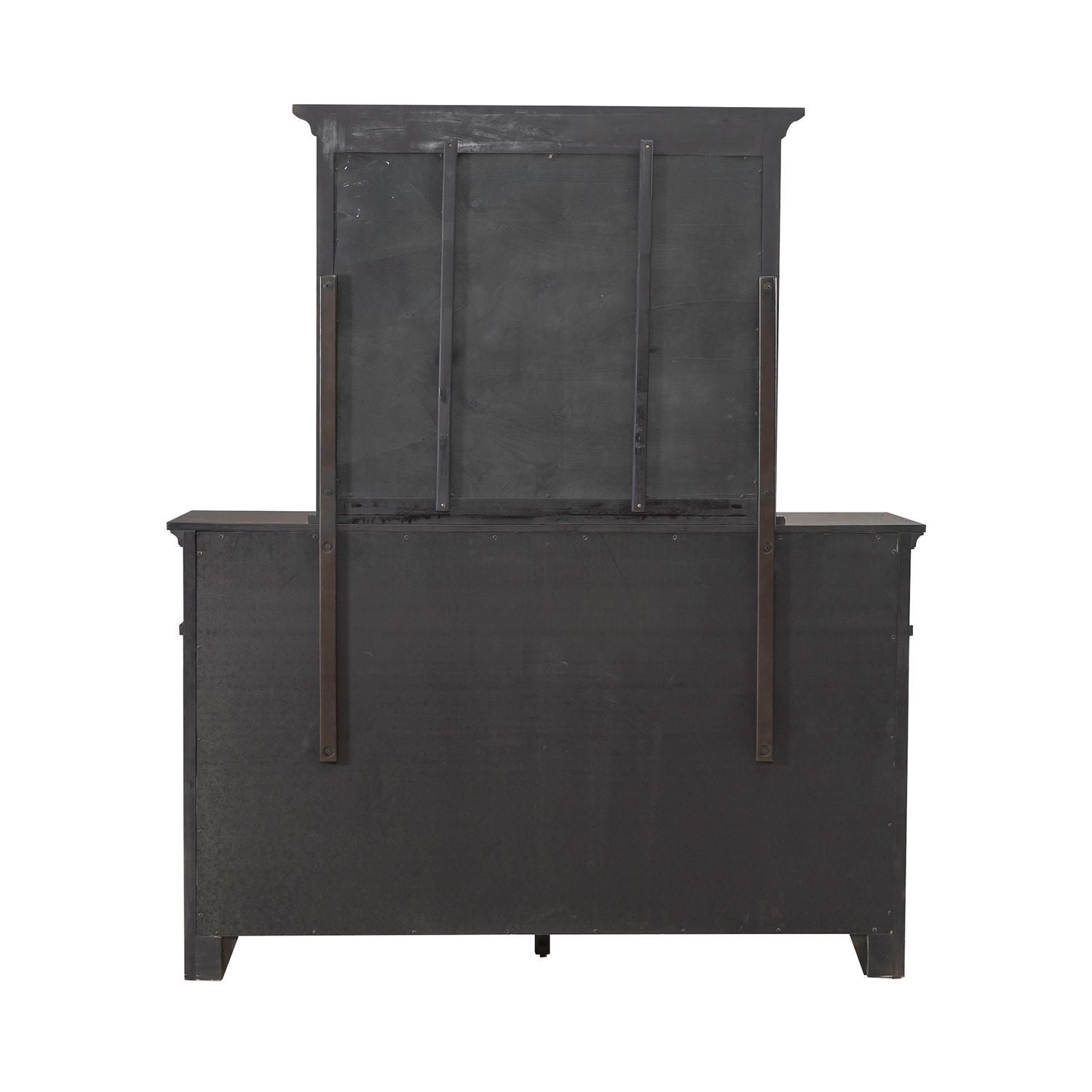 Paradise Valley - Dresser & Mirror - Saddle Brown