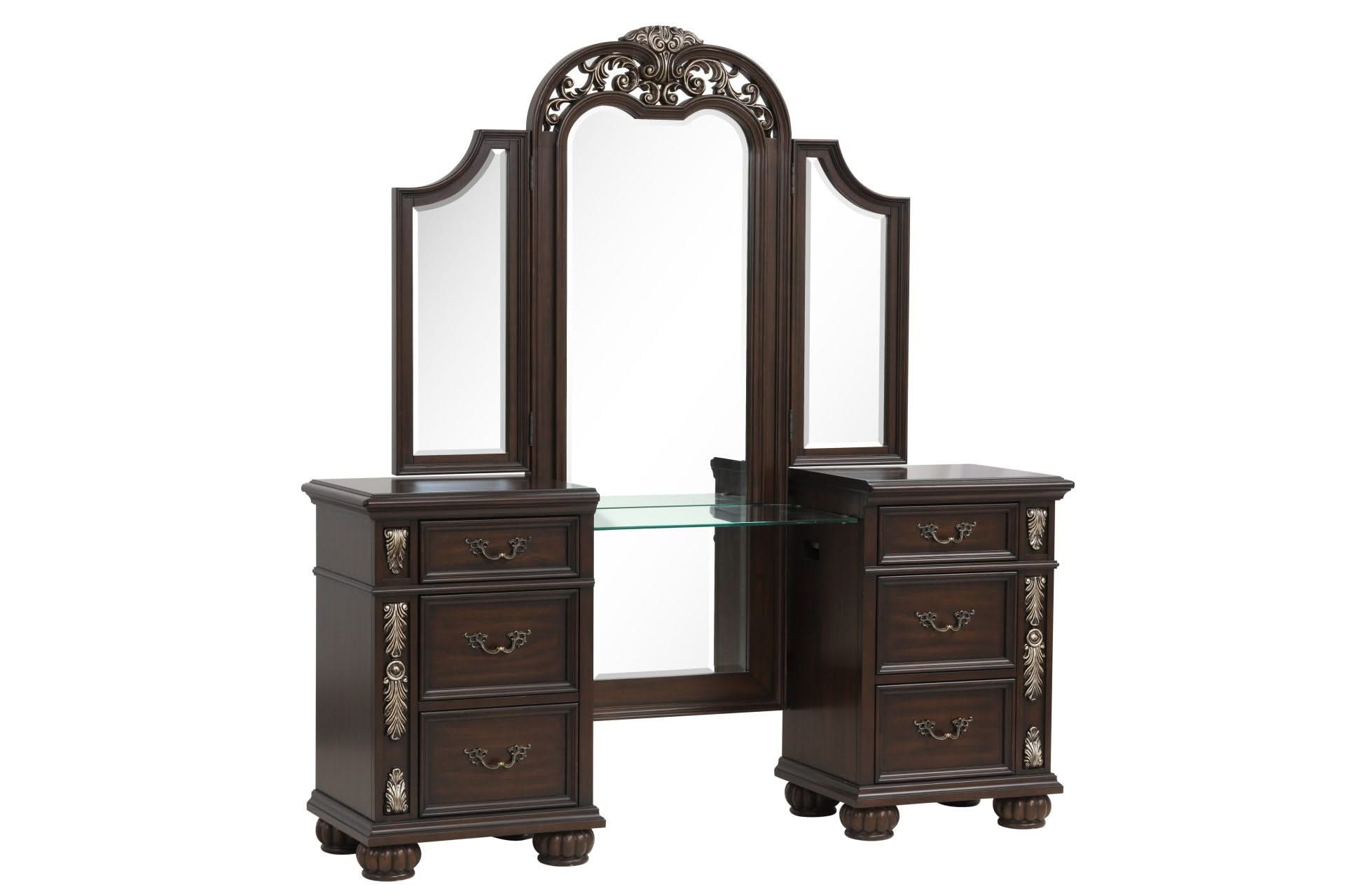 Maximus - Vanity Table - Madeira - | Free Shipping | Exclusive Furniture