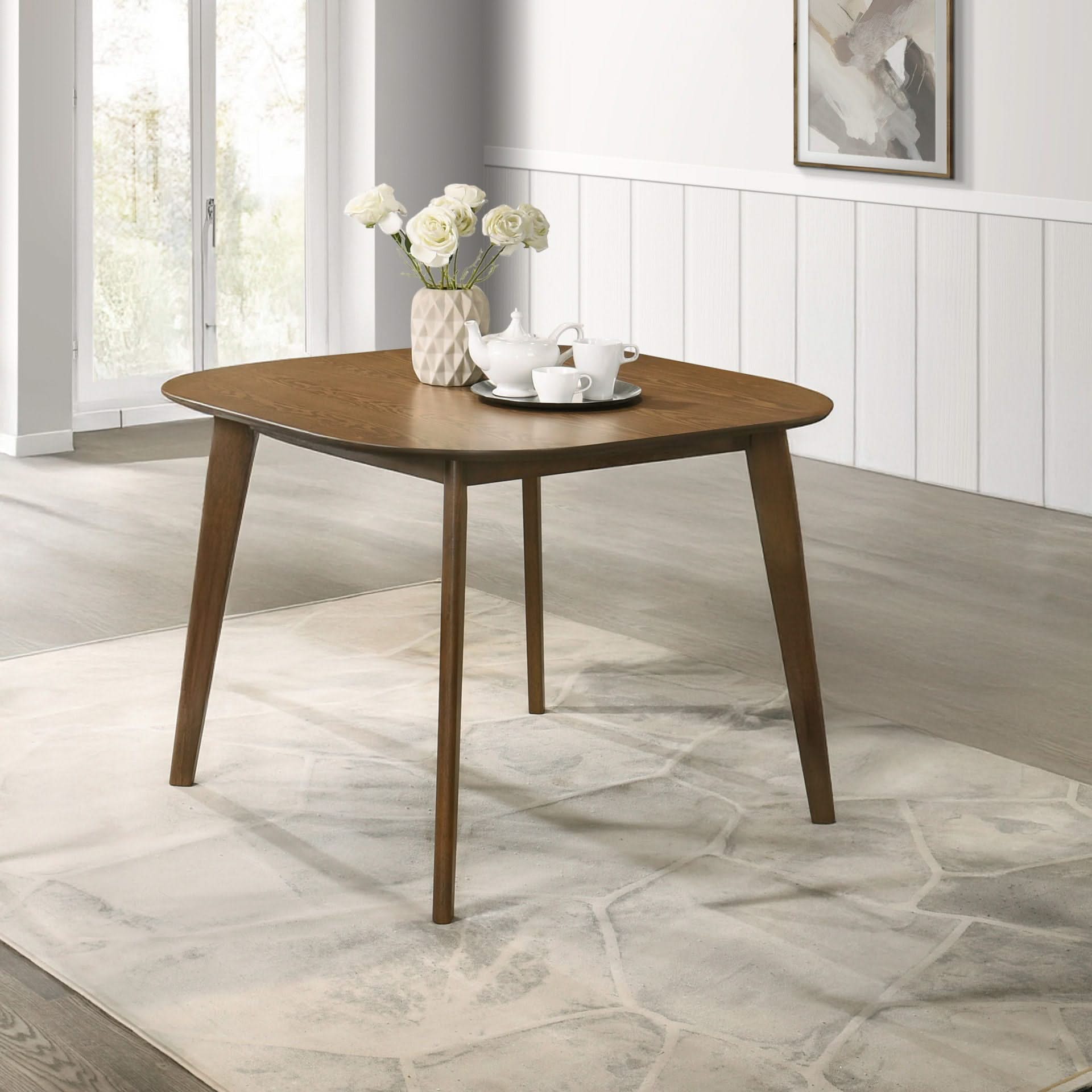 Miller - 39" Square Dining Table - Walnut