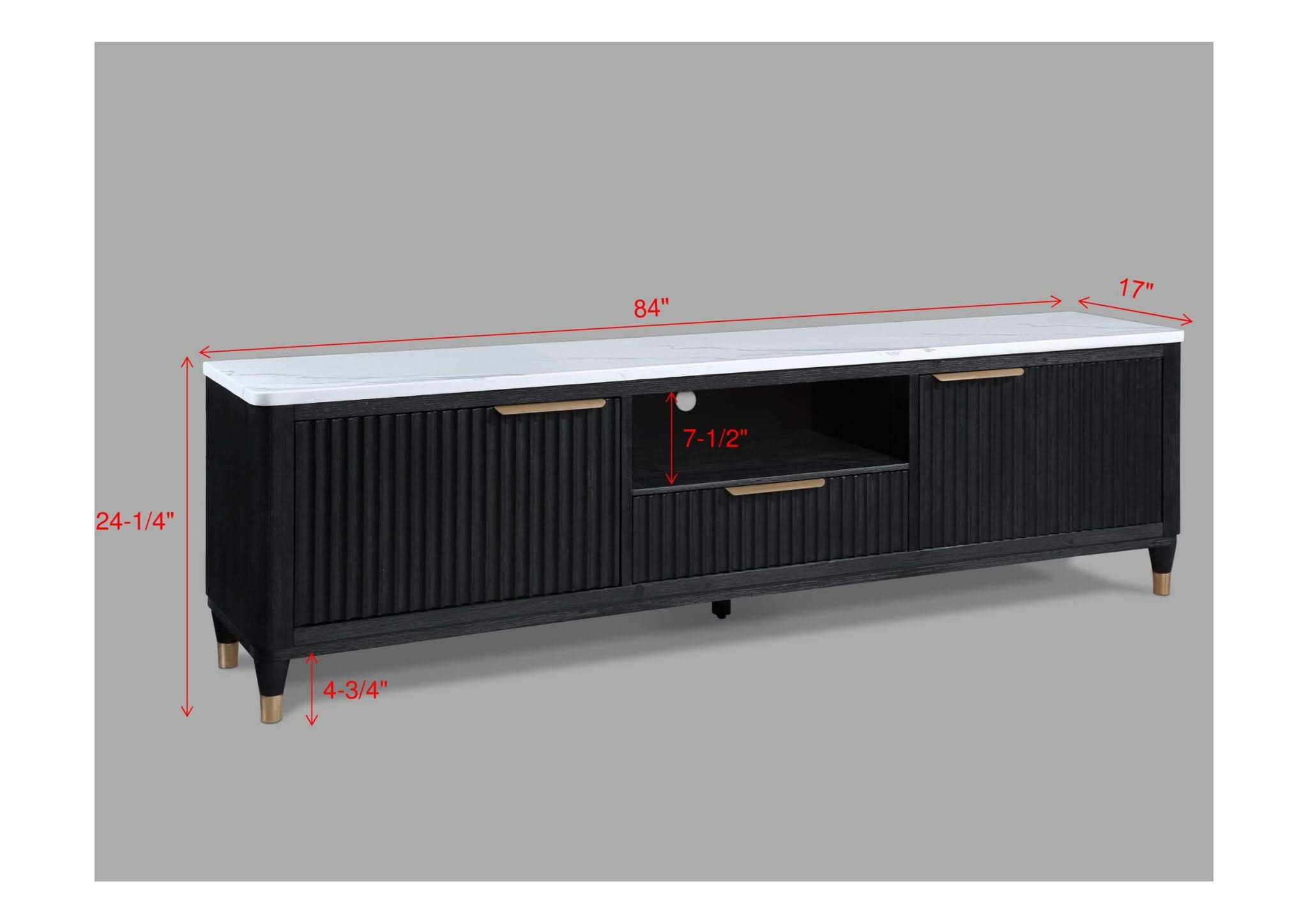 Kara - TV Stand - Black