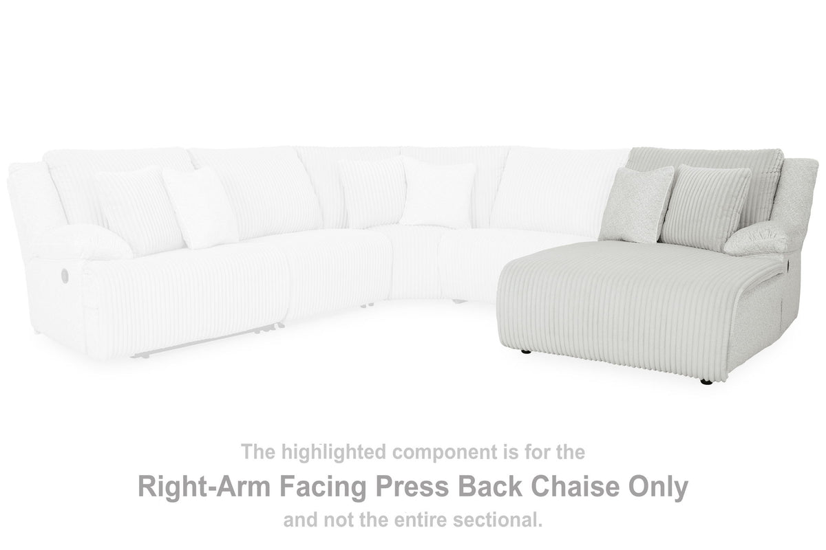 Top Tier - Raf Press Back Chaise - Alloy