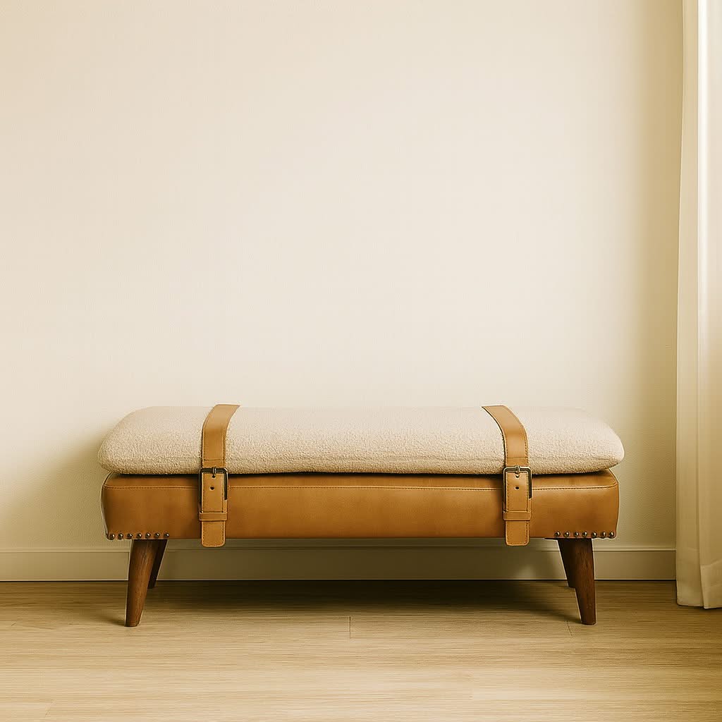 Buffalo - Hide Bench - | Free Shipping | Exclusive Furniture