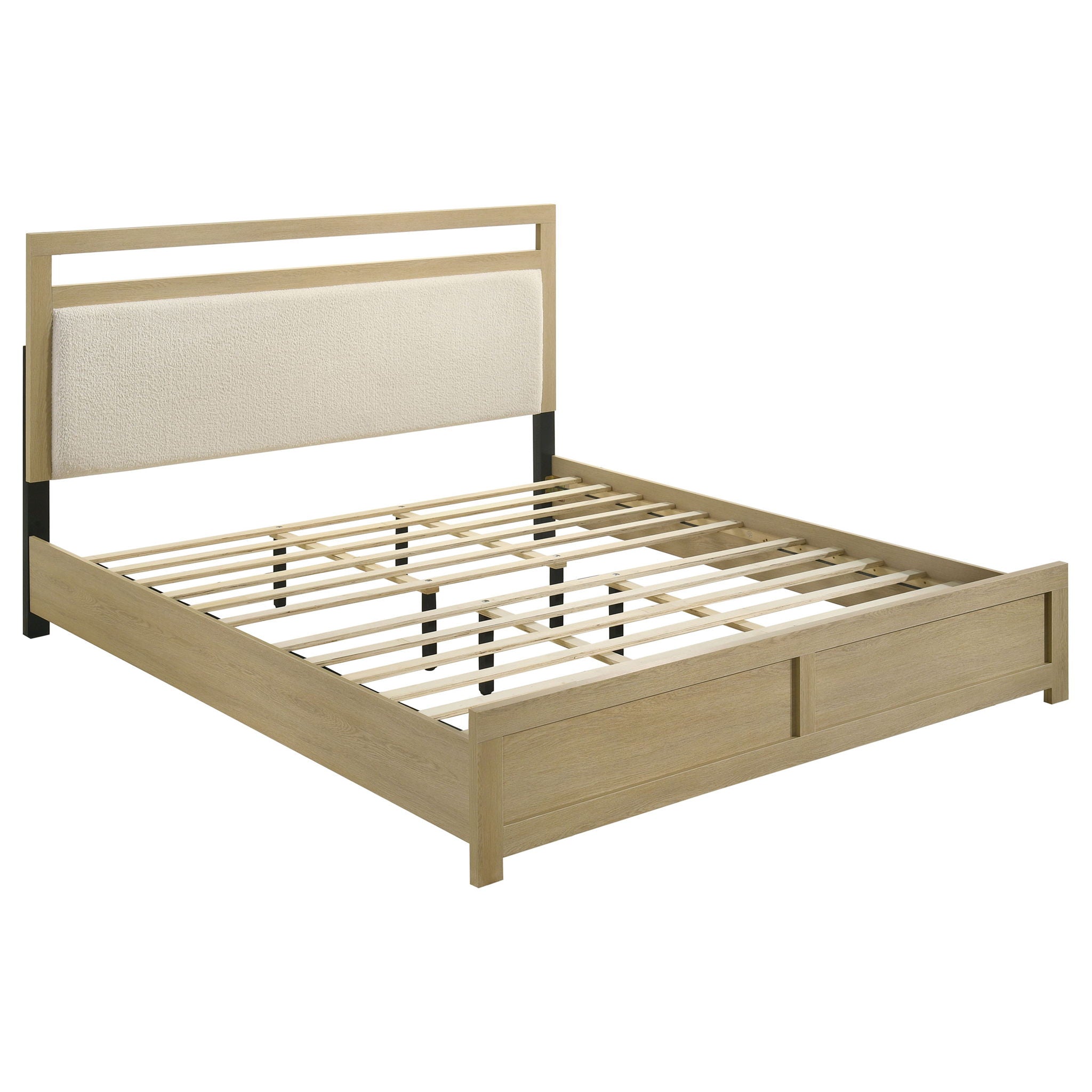 Hendricks 4-piece Eastern King Bedroom Set Light Oak