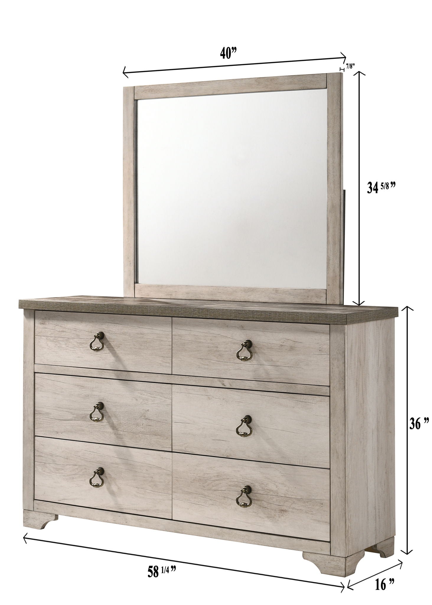 Patterson - King 5 Piece Bedroom Set - Beige