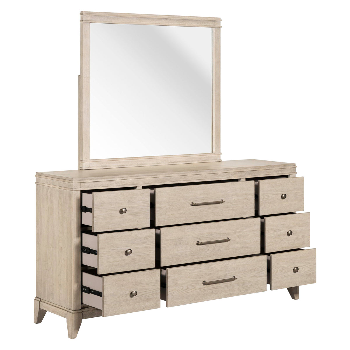 New Haven - Dresser & Mirror - Sanctuary White