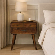 Avora - 3 Drawer Nightstand - Brown