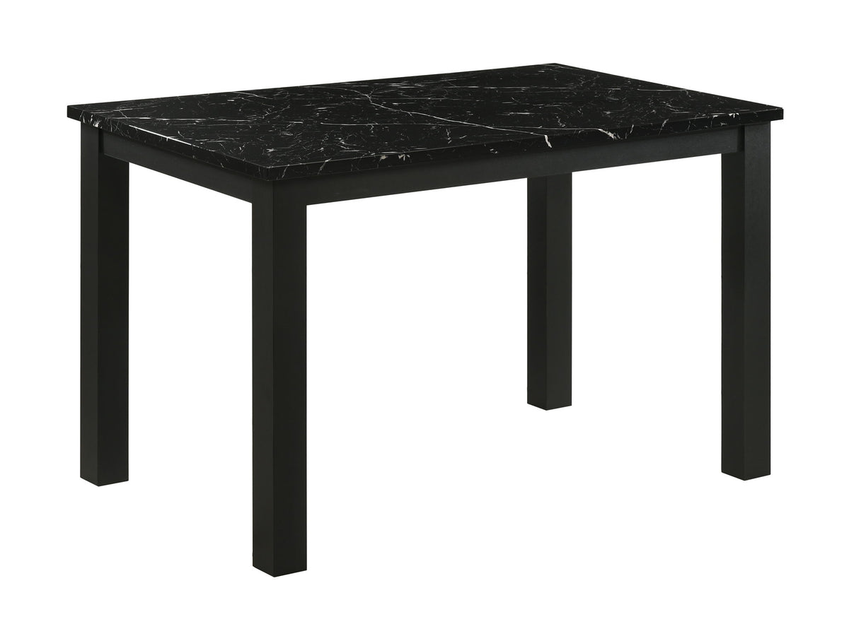 Resia - 5 Piece Dining Room Set - Black