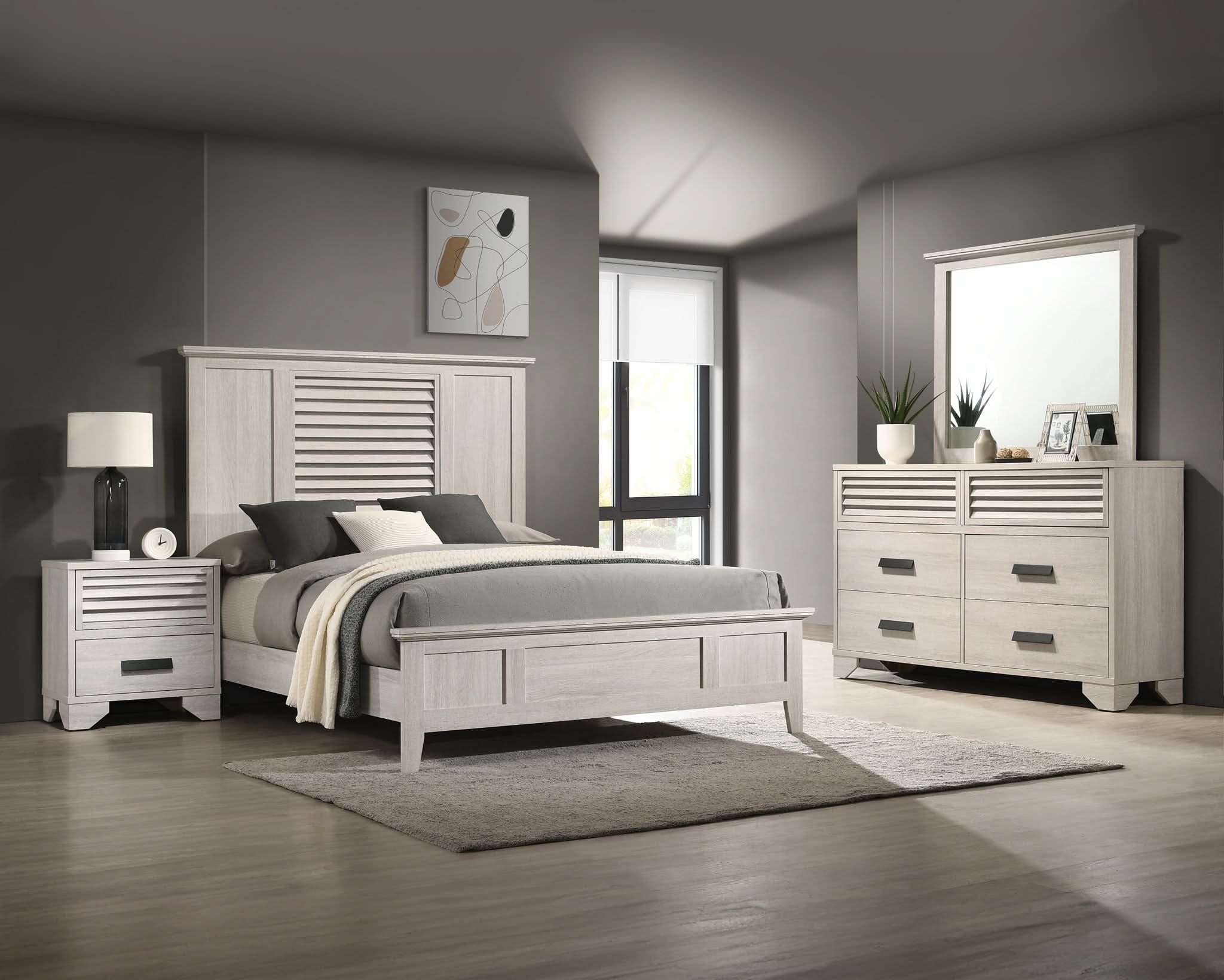 Sarter - Queen 4 Piece Bedroom Set - White