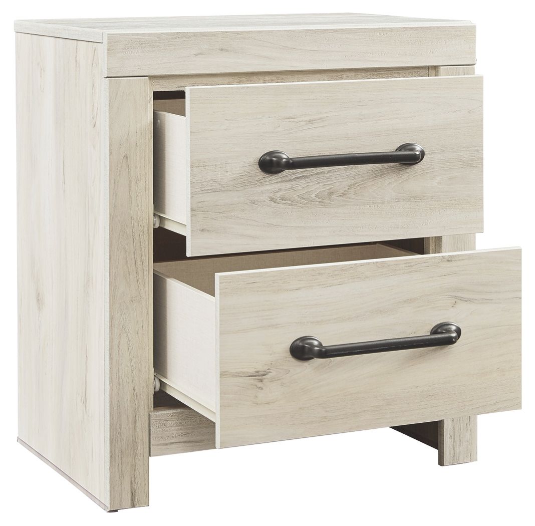 Cambeck - Two Drawer Night Stand - Whitewash