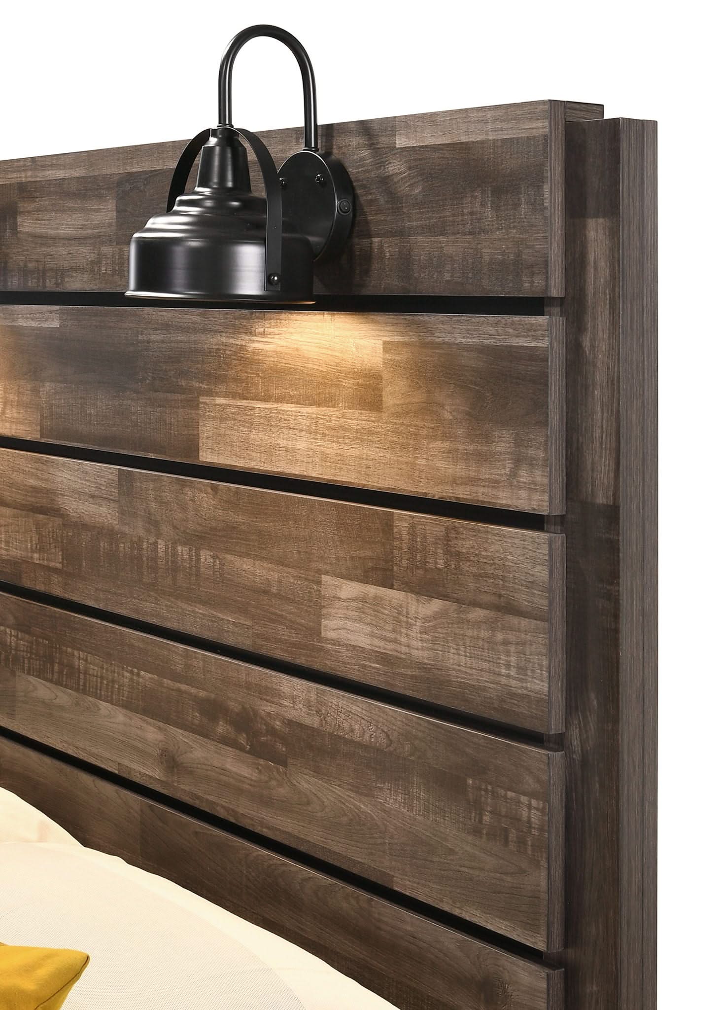 Carter - King Bed In One Box - Brown