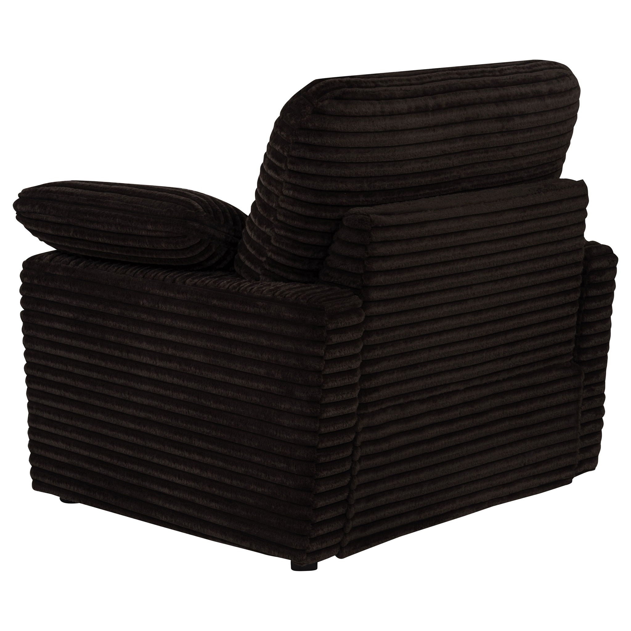 Collins Upholstered Power Recliner Chair Chocolate Brown