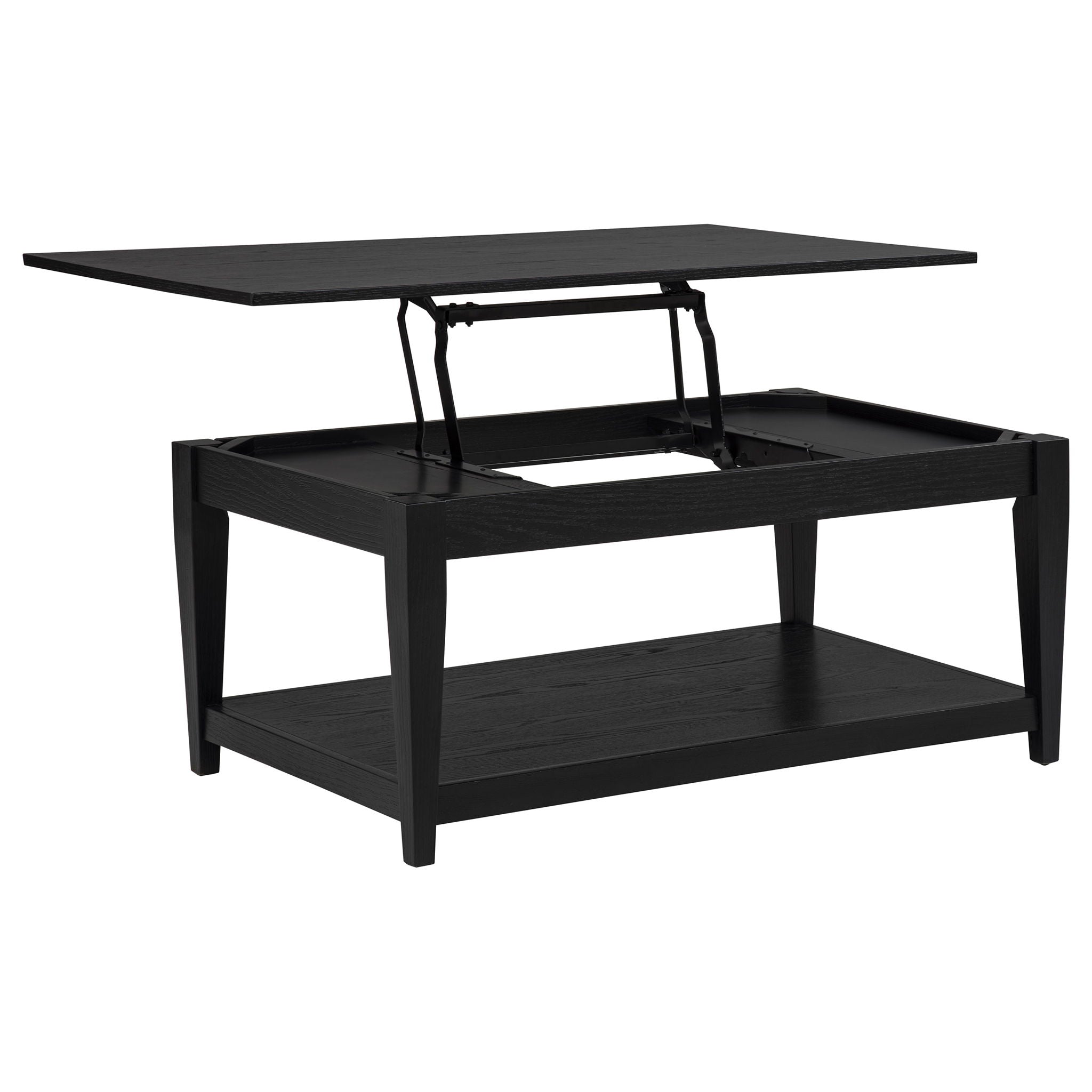 Lindenton Lift-Top Occasional Cocktail Coffee Table Black