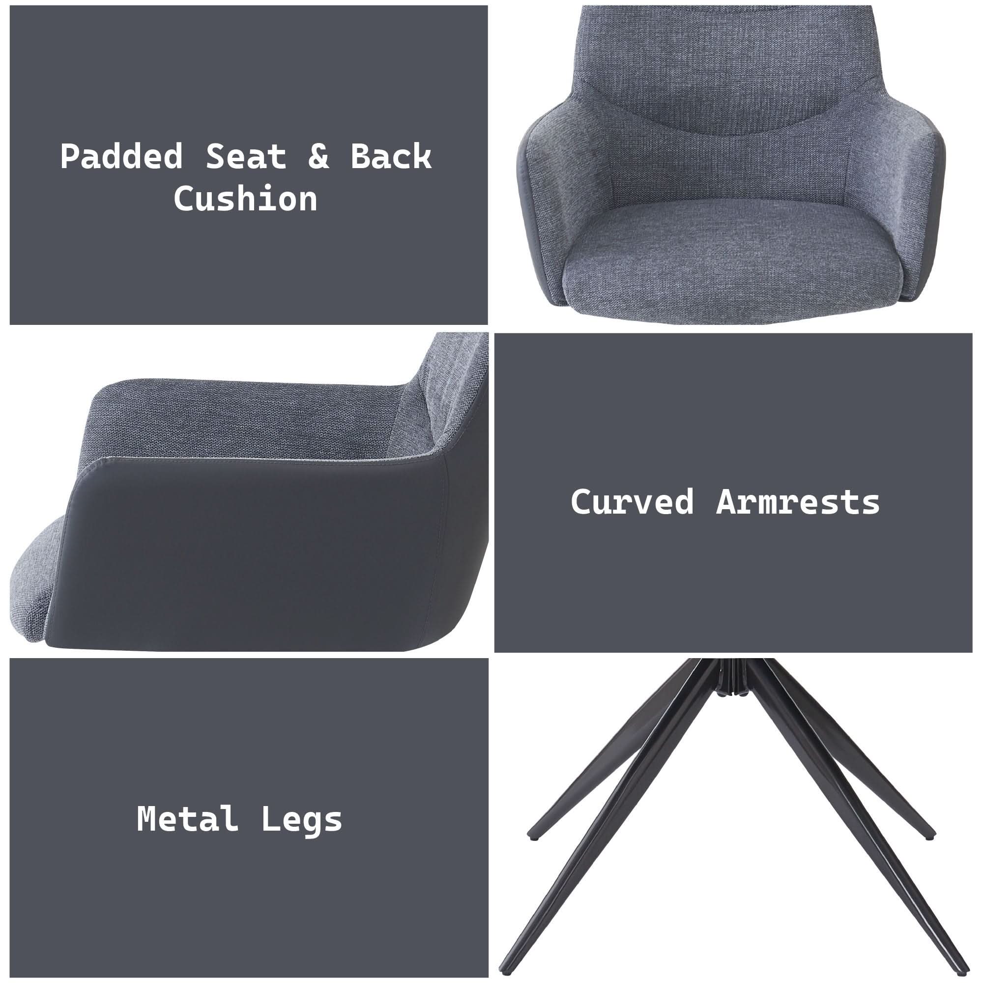 Hester - Arm Chair (Set of 2) - Gray