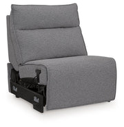 Modmax II - Power Armless Recliner With Adjustable Headrest - Salt And Pepper