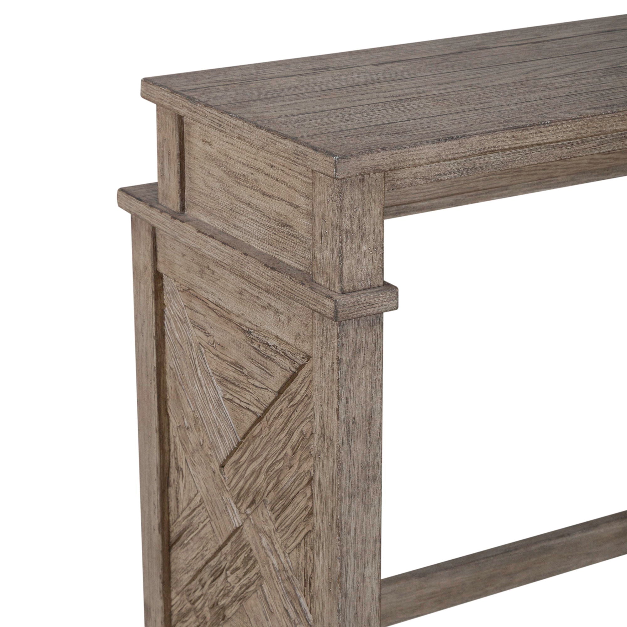 Skyview Lodge - Console Bar Table - Cobblestone
