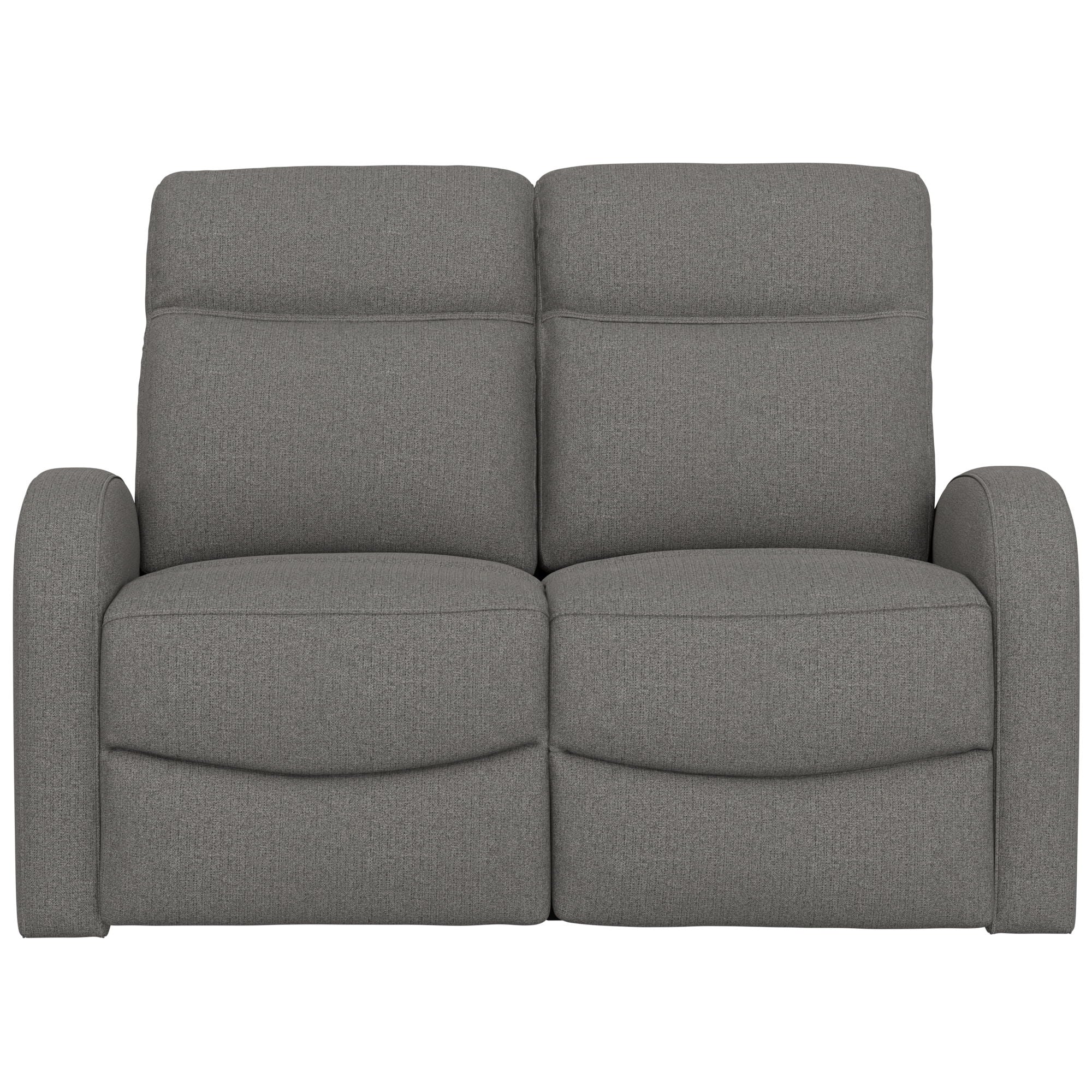Manual Reclining Loveseat With Dual Seating Support For Living Room