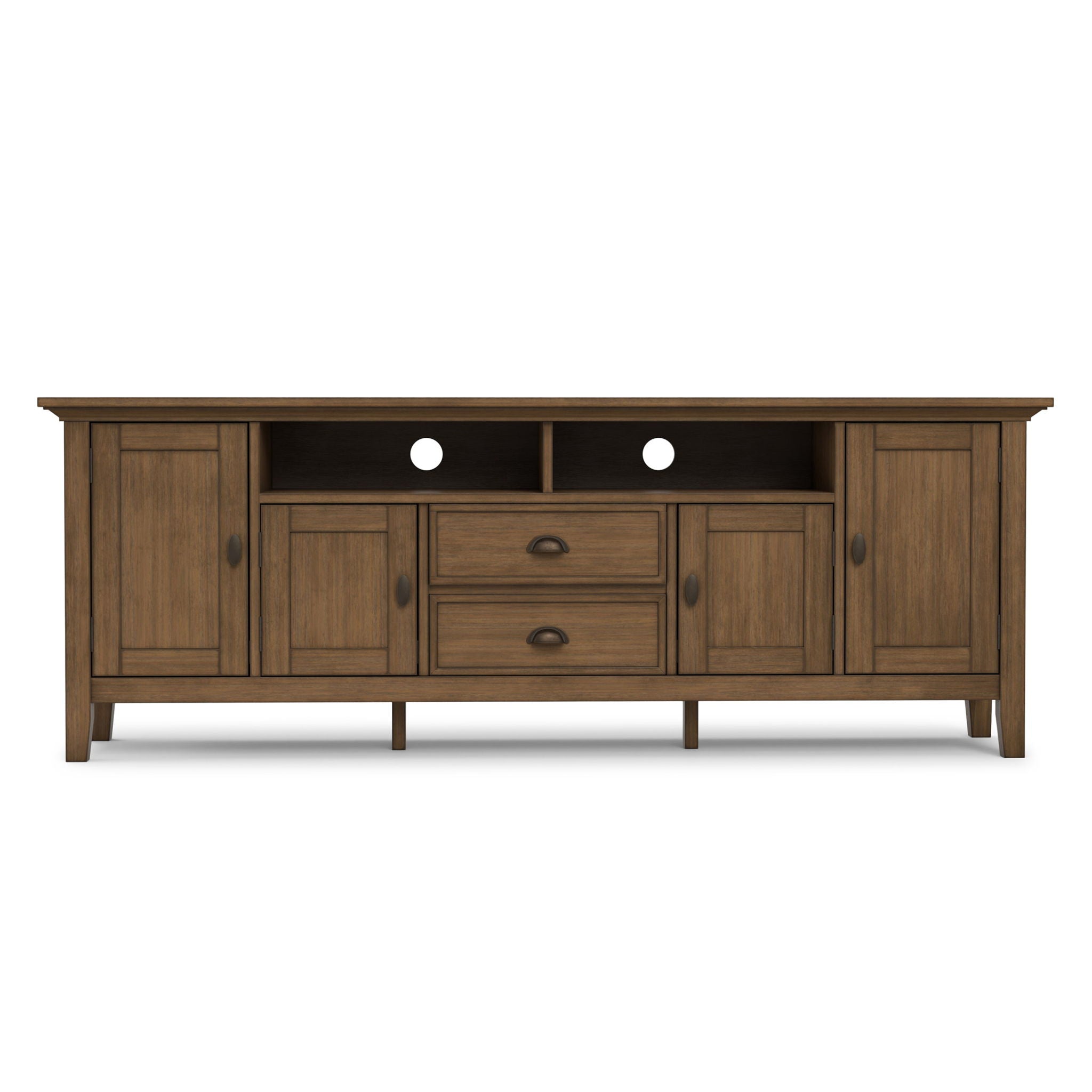 Redmond - TV Media Stand - Rustic Natural Aged Brown