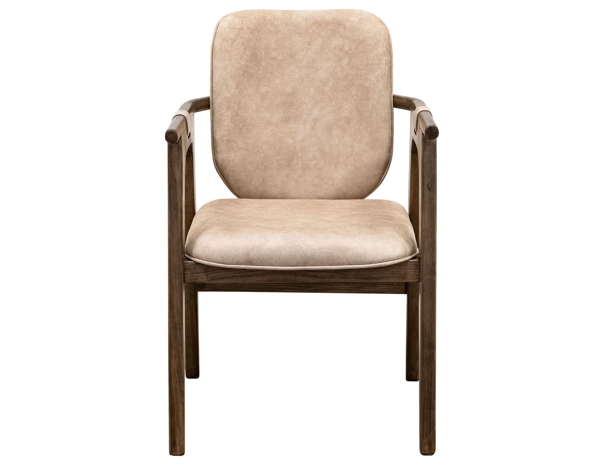 Silver - Upholstered Chair - Brown / Beige