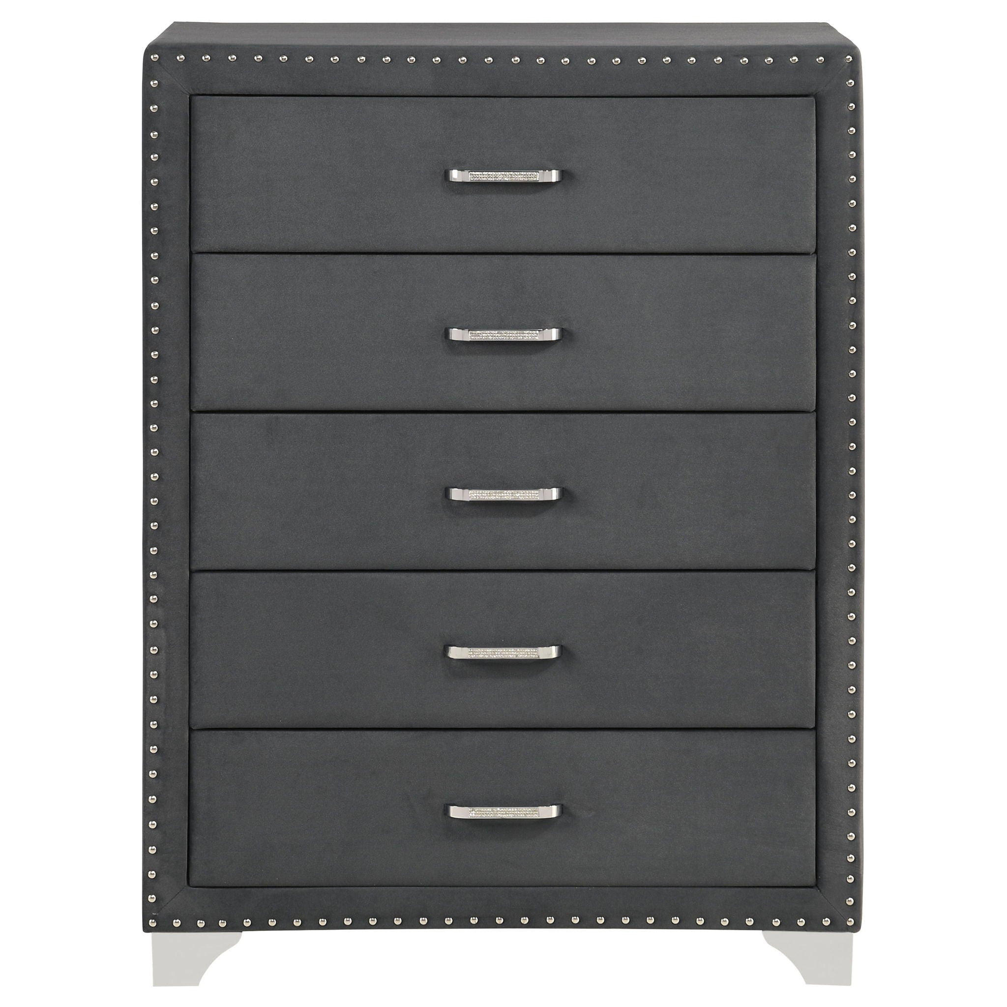 Melody 5-drawer Bedroom Chest Grey