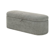 Philipa - Storage Bench - Light Gray Tweed