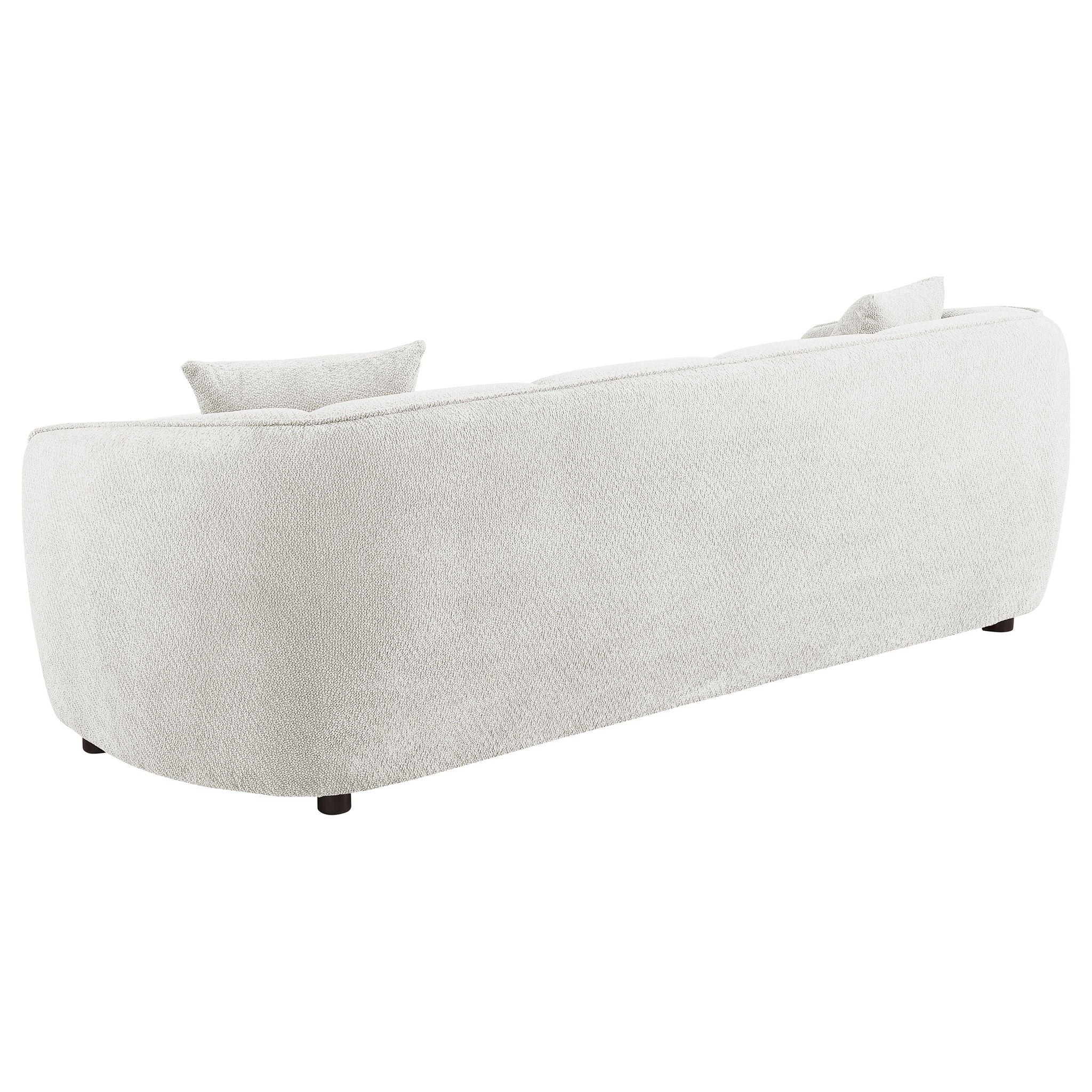 Aleisha 3-piece Chenille Upholstered Sofa Set Ivory